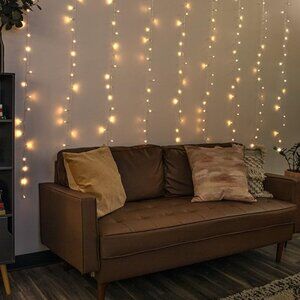 Merkury Metallic Celestial Cascading Curtain Lights